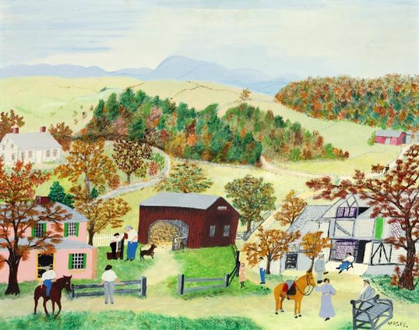 Anna Mary Robertson Moses Saddle Bags
