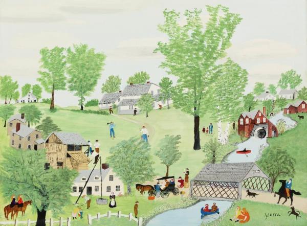 Spring Time by Anna Mary Robertson Moses