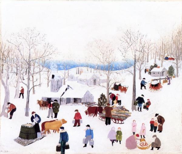 Sugaring Off by Anna Mary Robertson Moses