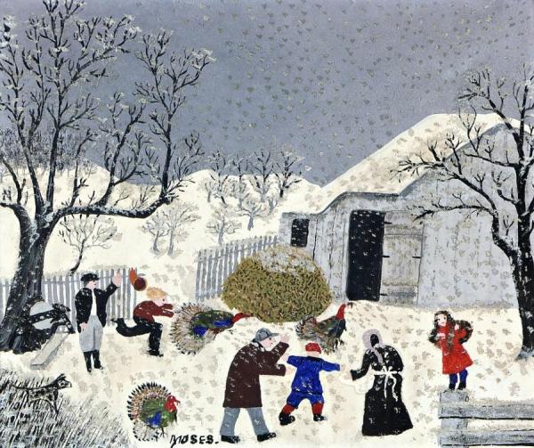 Anna Mary Robertson Moses Thanksgiving Turkey