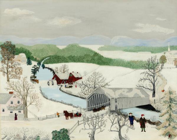 The Last Covered Bridge by Anna Mary Robertson Moses