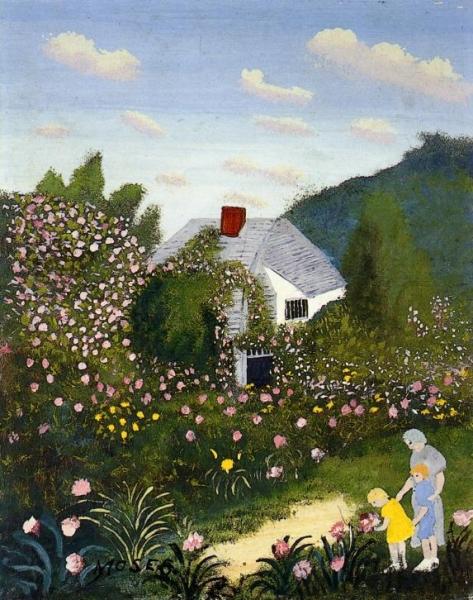 Anna Mary Robertson Moses The Rose Garden