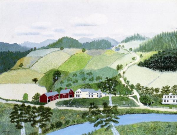 The Sycamore Farm by Anna Mary Robertson Moses