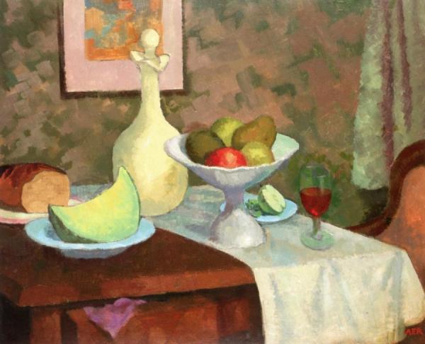 Anne Estelle Rice Still Life With A Fruit Bowl