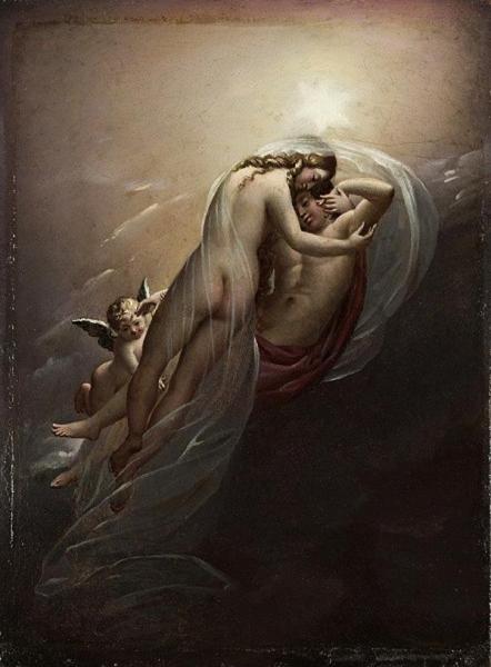 Aurora And Cephalus by Anne-louis Girodet De Roussy-trioson