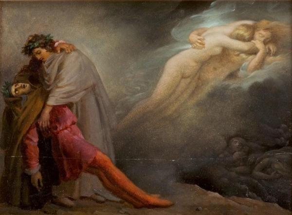Dante And Virgilus by Anne-louis Girodet De Roussy-trioson