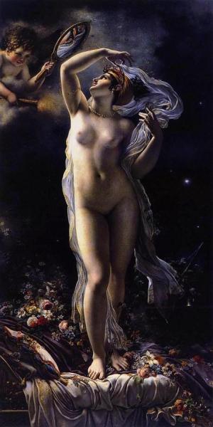 Mademoiselle Lange As Danae by Anne-louis Girodet De Roussy-trioson