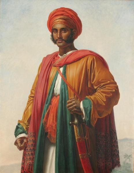 Portrait Of An ''indian'' by Anne-louis Girodet De Roussy-trioson
