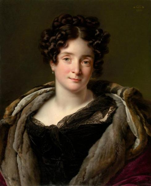 Portrait Of Odette Désirée Thérèse Godefroy De Suresnes by Anne-louis Girodet De Roussy-trioson