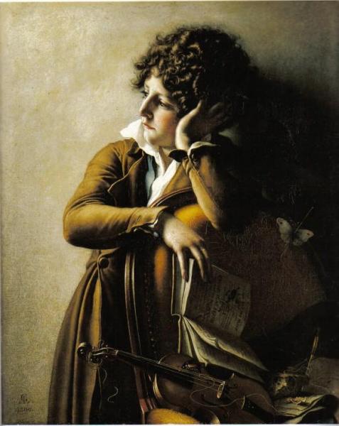 Portrait Of Romainville-trioson by Anne-louis Girodet De Roussy-trioson