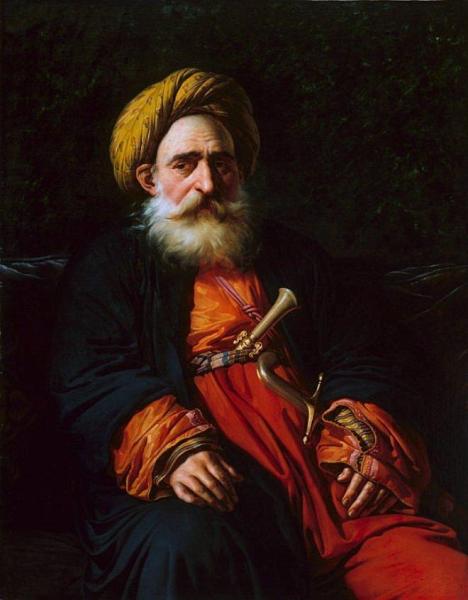 Portrait Of The Katchef Dahouth, Christian Mameluke by Anne-louis Girodet De Roussy-trioson
