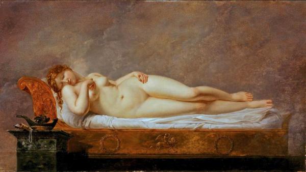 Anne-louis Girodet De Roussy-trioson Psyche Asleep