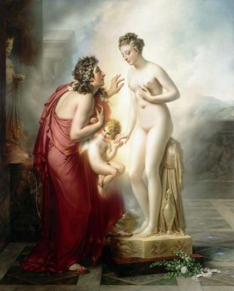 Pygmalion And Galatea by Anne-louis Girodet De Roussy-trioson