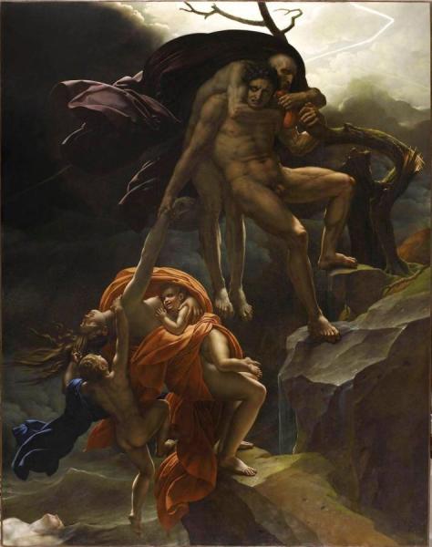 Anne-louis Girodet De Roussy-trioson Scene Of The Flood (louvre)
