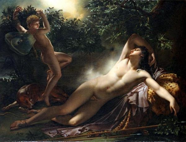The Sleep Of Endymion (montargis) by Anne-louis Girodet De Roussy-trioson