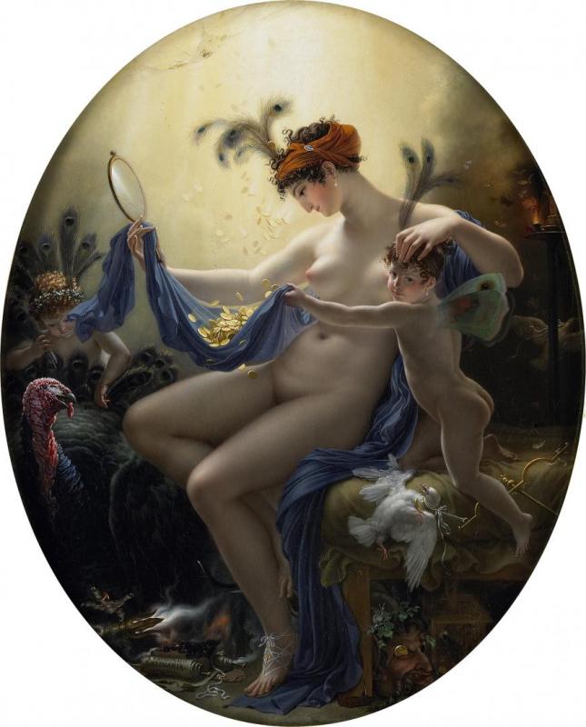 Portrait Of Mademoiselle Lange As Danae, 1799 by Anne-louis Girodet De Roussy-trioson