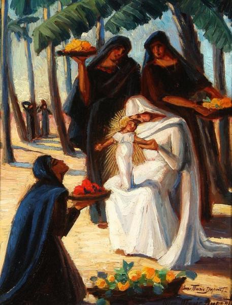 Rest On The Flight Into Egypt by Anne-marie Dupont