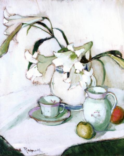 Lilies by Anne Redpath Oil Painting Reproductions