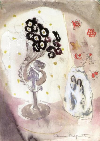 Still Life Of Flowers In A Venetian Vase by Anne Redpath Oil Painting Reproductions