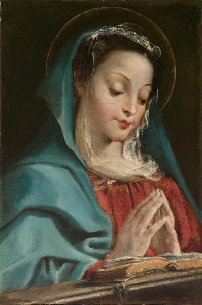 The Virgin In Prayer by Annibale Carraci