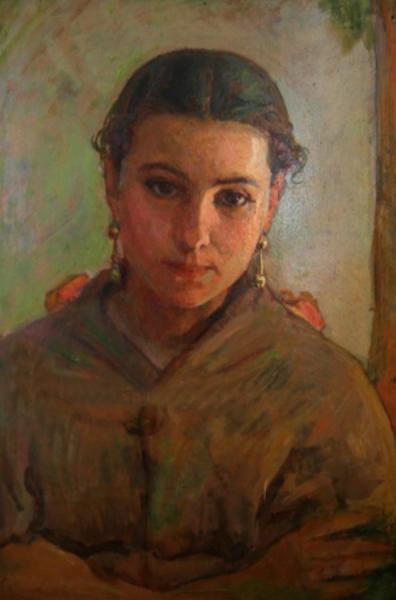 Anselmo Miguel Nieto Retrato De Muchacha