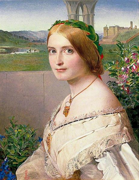 Adelaide Mary, Mrs Philip Bedingfeld by Anthony Frederick Sandys