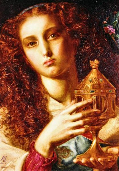 King Pelles Daughter by Anthony Frederick Sandys
