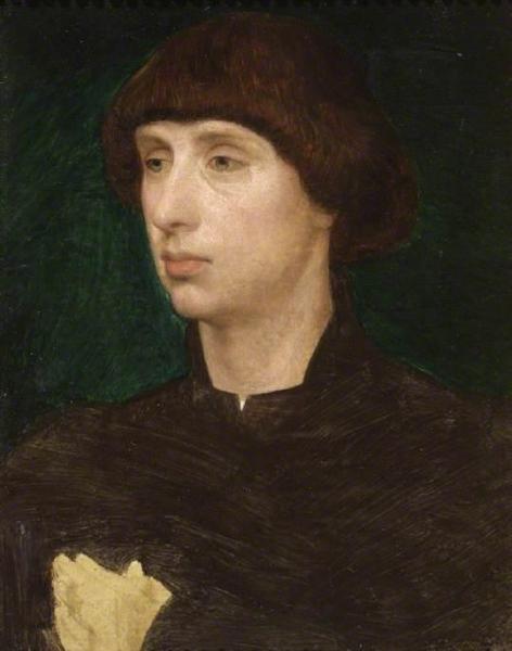 Portrait Of A Young Man (after Rogier Van Der Weyden) by Anthony Frederick Sandys