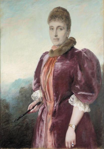 Portrait Of Eleanor Petre by Anthony Frederick Sandys