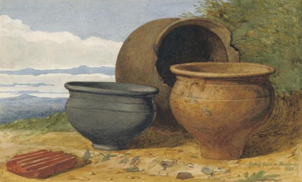 Pottery Found At Marsham, Norfolk by Anthony Frederick Sandys