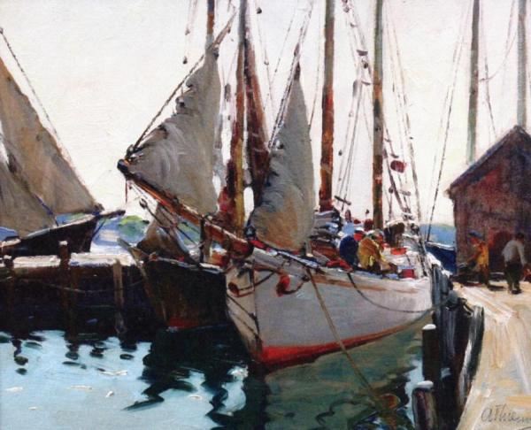 Working On The Schooner by Anthony Thieme