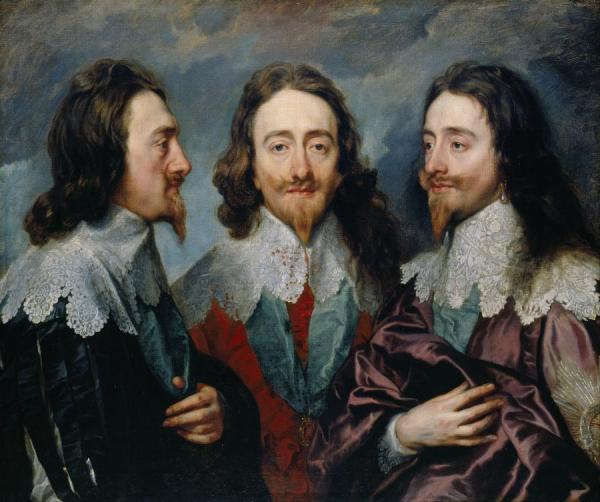 Charles I In Three Positions (1600-1649) by Anthony Van Dyck