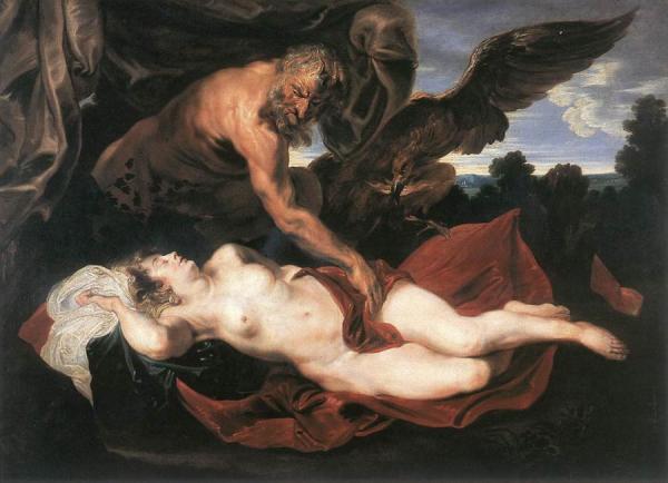 Jupiter And Antiope by Anthony Van Dyck