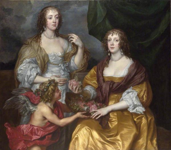 Lady Elizabeth Thimbleby And Dorothy, Vicountess Andover by Anthony Van Dyck Oil Painting Reproductions