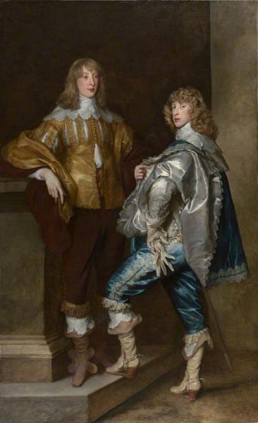 Lord John Stuart And His Brother, Lord Bernard Stuart by Anthony Van Dyck