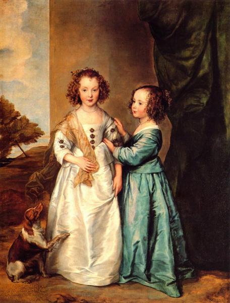 Philadelphia And Elizabeth Wharton by Anthony Van Dyck