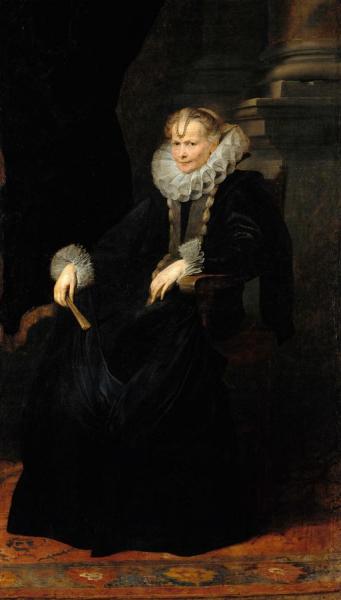 Portrait Of A Genovese Lady by Anthony Van Dyck