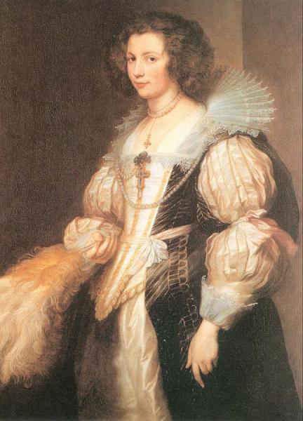 Portrait Of Maria Lugia De Tassis by Anthony Van Dyck