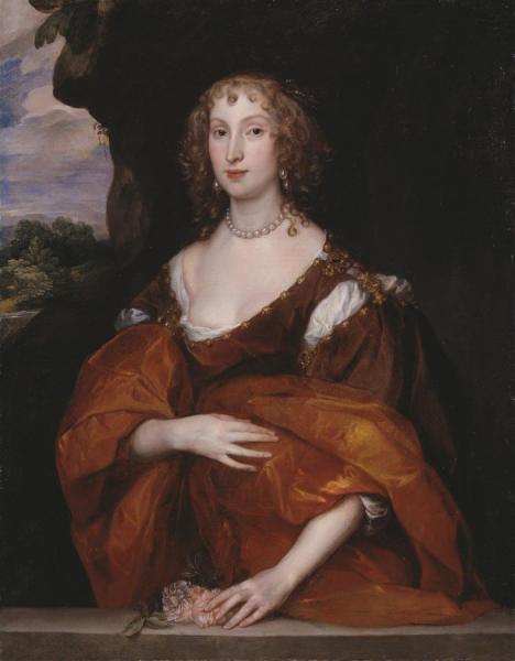 Portrait Of Mary Hill, Lady Killigrew by Anthony Van Dyck