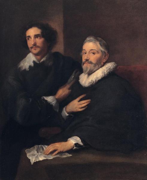 Portrait Of The Brothers De Wael by Anthony Van Dyck
