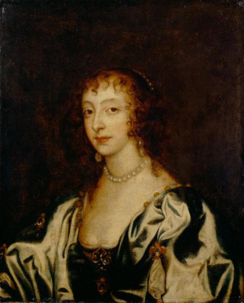 Queen Henrietta Maria Ii by Anthony Van Dyck