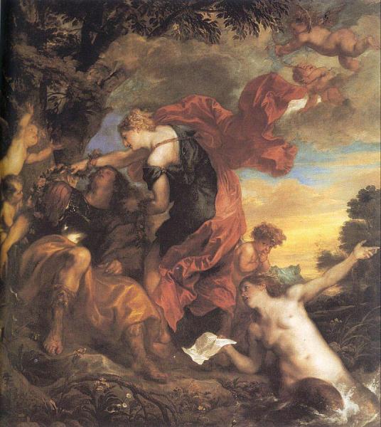 Rinaldo And Armida by Anthony Van Dyck Oil Painting Reproductions