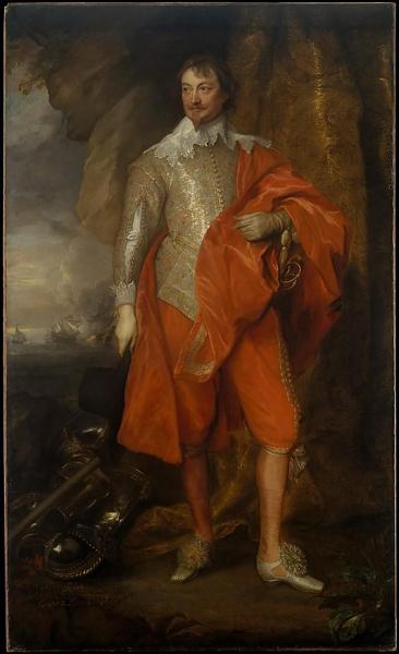 Robert Rich (1587-1658), Second Earl Of Warwick by Anthony Van Dyck