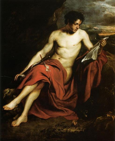 Saint John The Baptist In The Wilderness by Anthony Van Dyck
