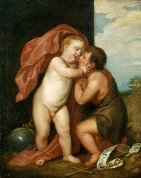 The Infant Christ And Saint John The Baptist by Anthony Van Dyck