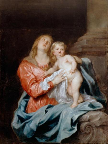 Anthony Van Dyck The Madonna And Child