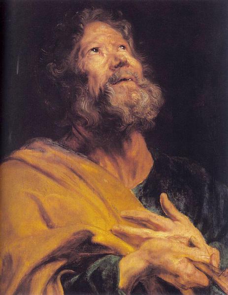The Penitent Apostle Peter by Anthony Van Dyck Oil Painting Reproductions