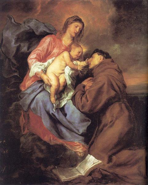 The Vision Of St Anthony by Anthony Van Dyck