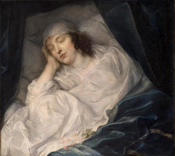 Venetia, Lady Digby, On Her Deathbed by Anthony Van Dyck