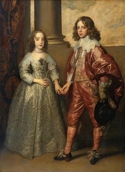 William Ii, Prince Of Orange And Princess Henrietta Mary Stuart, Daughter Of Charles I Of England by Anthony Van Dyck